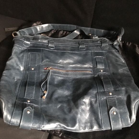 Belen Echandia Leather large shoulder tote bag - Picture 2 of 8